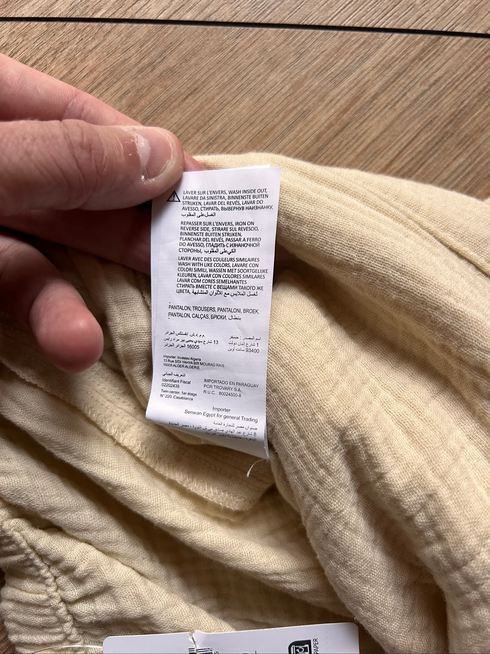 Jennyfer Cotton Gauze Cargo Pants – Size 36 / S (Light Beige) – photo 8